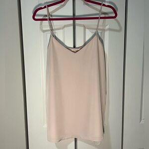 Light Pink Scotch & Soda Jersey V-Neck Tank Top (Size L)